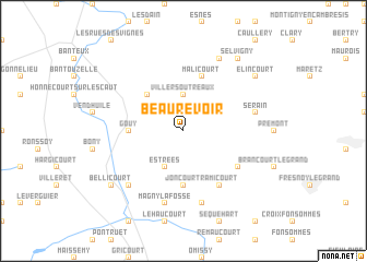 map of Beaurevoir