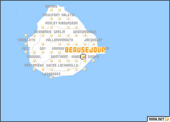 map of Beauséjour