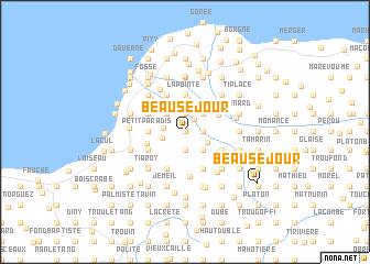 map of Beauséjour