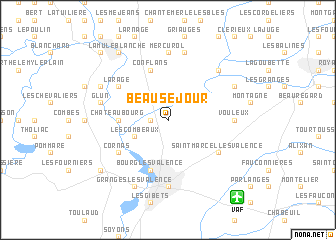 map of Beauséjour