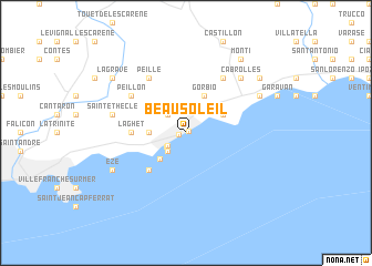 map of Beausoleil