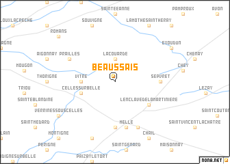 map of Beaussais