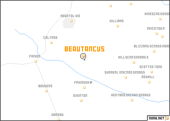 map of Beautancus