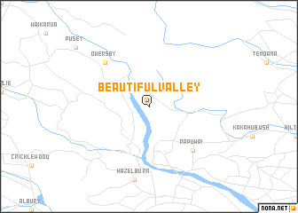 map of Beautiful Valley