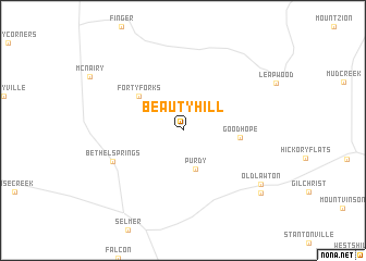 map of Beauty Hill