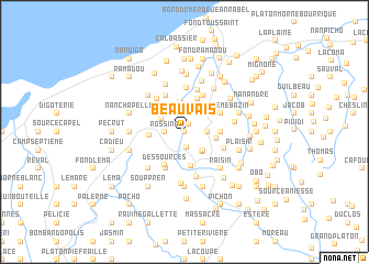 map of Beauvais