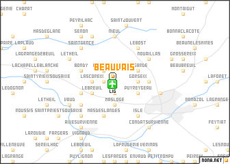 map of Beauvais