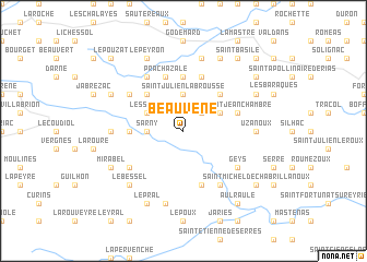 map of Beauvène