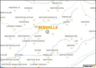 map of Beauville