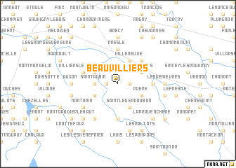 map of Beauvilliers