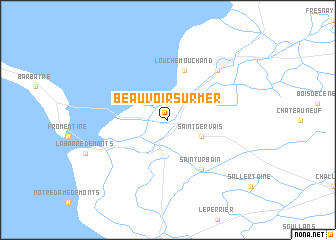 map of Beauvoir-sur-Mer