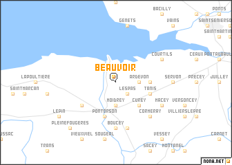 map of Beauvoir