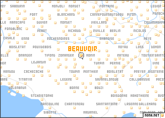 map of Beauvoir