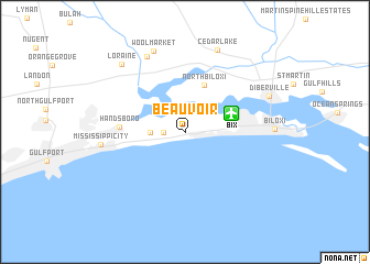 map of Beauvoir