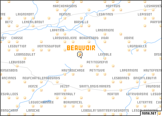 map of Beauvoir