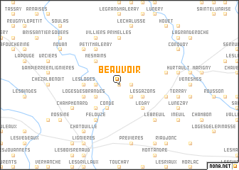 map of Beauvoir