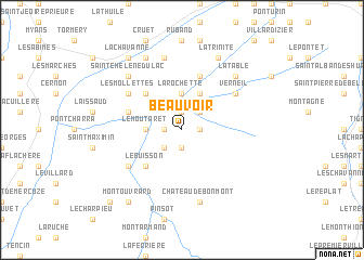 map of Beauvoir