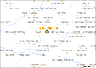 map of Beauvoisin