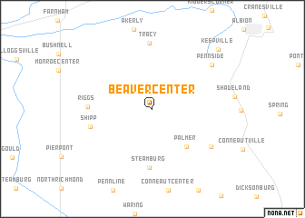 map of Beaver Center