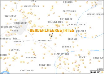 map of Beaver Creek Estates