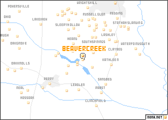 map of Beaver Creek