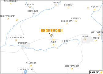 map of Beaver Dam