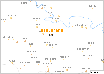 map of Beaverdam