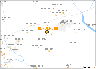 map of Beaverdam