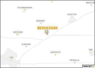 map of Beaverdam