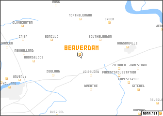 map of Beaverdam