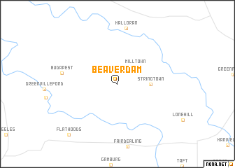 map of Beaverdam