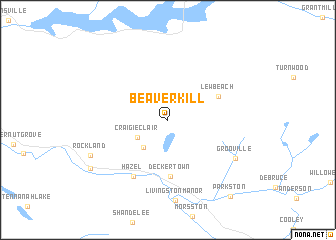 map of Beaverkill