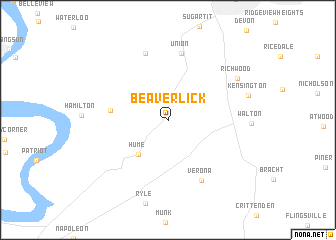 map of Beaverlick