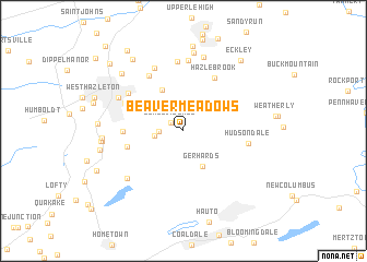 map of Beaver Meadows