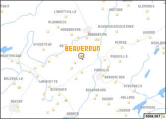 map of Beaver Run