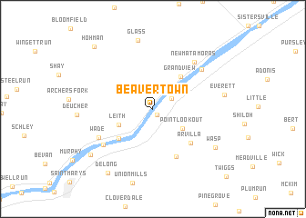 map of Beavertown