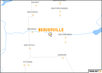 map of Beaverville