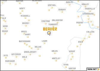 map of Beaver