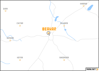 map of Beāwar