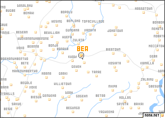 map of Bea