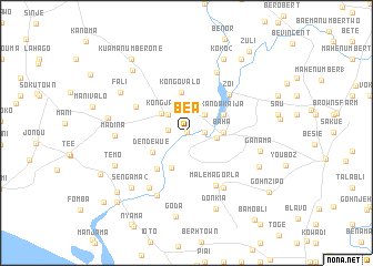 map of Bea