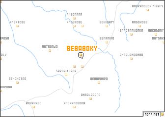 map of Bebaboky