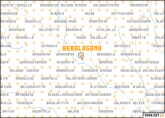 map of Bebalagama