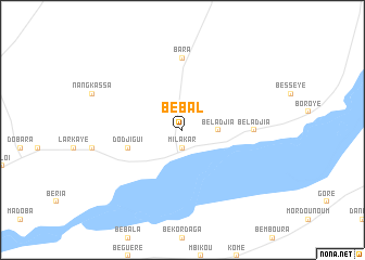 map of Bébal