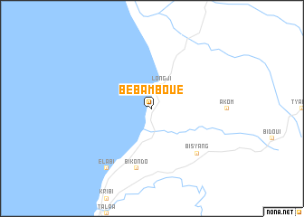 map of Bébamboué