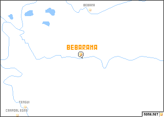 map of Bebaramá