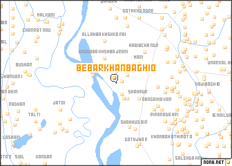 map of Bebar Khān Baghio