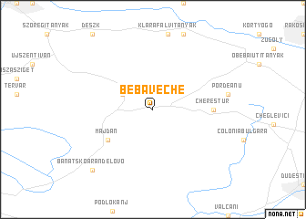 map of Beba Veche