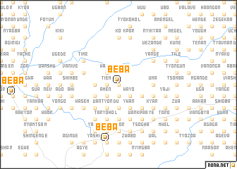 map of Beba