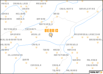 map of Bebbio